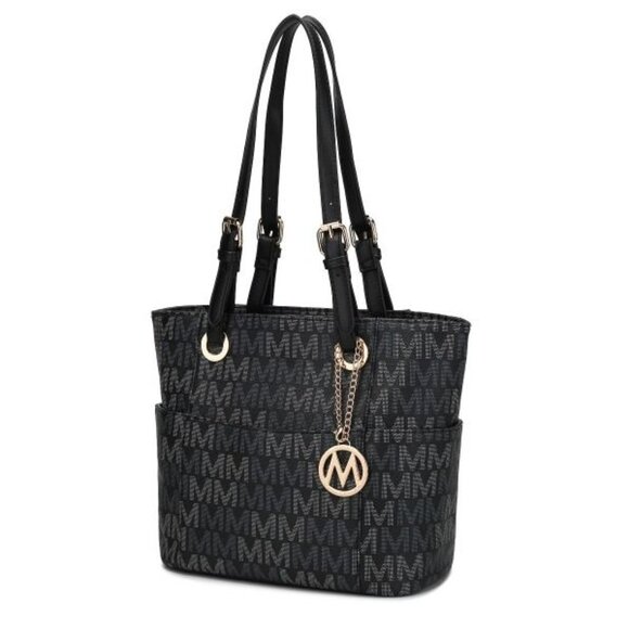 Cavalli Tote Black with Luxurious Gold-Tone Hardware. MKF Collection NWT - Picture 1 of 7